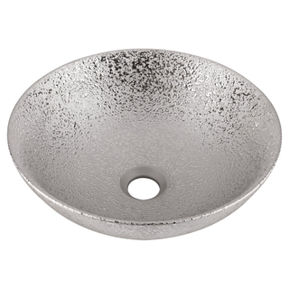 Differnz BRIGHT Vasque à poser - 36x14cm - émaillé - argent