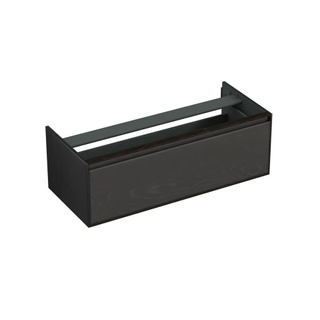 Forzalaqua reno 2.0 meuble de salle de bain 120x51x40cm 1 tiroir haut ouvert chêne noir huilé