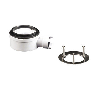 FugaFlow Eccelente Anto Douchebakafvoer - universeel - 90mm - 35l per min - zonder rooster - wit