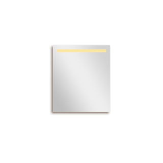 Adema Squared 2.0 badkamerspiegel - 60x70cm - incl. bovenverlichting - LED - sensor schakelaar