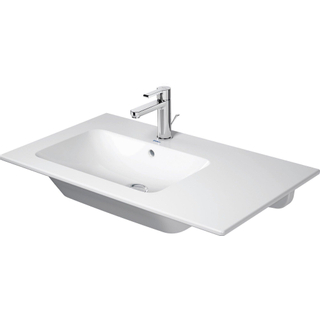 Duravit Me by Starck Lavabo pour meuble gauche 83x49cm sans trou de robinet Blanc