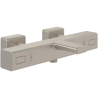 Villeroy & Boch Universal Taps & Fittings Badthermostaat voor Bad Hoekig - Matt Brushed Nickel (RVS)