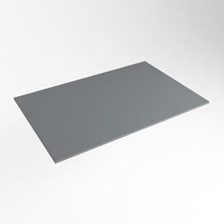Mondiaz TOP 46 Plan sous vasque - 70x46x0.9cm - compatible comme plan de meuble - solid surface - Plata