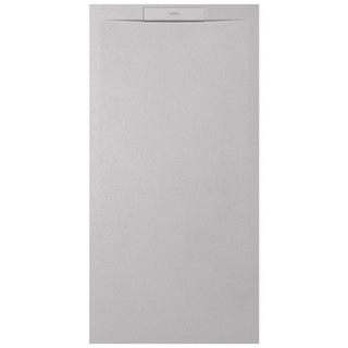 Zenon Essenza West Douchebak - 100x80cm - antislip - antibacterieel - mineraalmarmer - rechthoek - Ego White