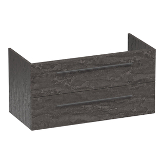 BRAUER Trust wastafelonderkast 100 excl. opbouwgrepen 2 softclose lades en 1 sifon uitsparing - Damascus