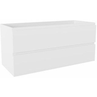 Mondiaz Hay Badmeubel Onderkast - 110cm - 2 lade - rechts uitsparing in lade - talc