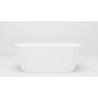 Crosstone by Arcqua Evi solid surface baignoire îlot 180x80x57 mat blanc