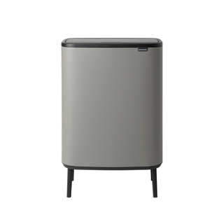 Brabantia Bo Touch Bin Hi Poubelle - 60 litres - seau intérieur en plastique - mineral concrete grey