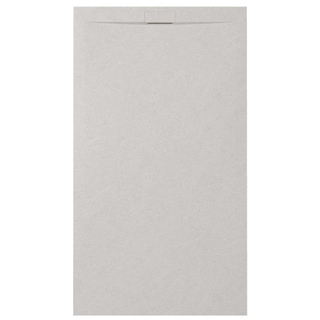 Zenon Essenza Minimal douchevloer - 120x80cm - antislip - antibacterieel - mineraalmarmer - rechthoek - Vertigo light (grijs)