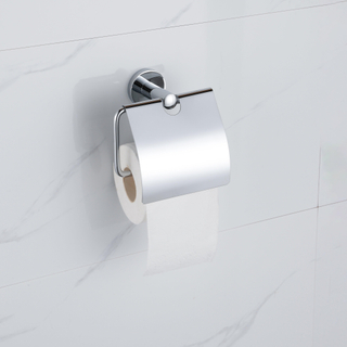 Fortifura Calvi Porte-rouleau papier WC - avec couvercle - chrome