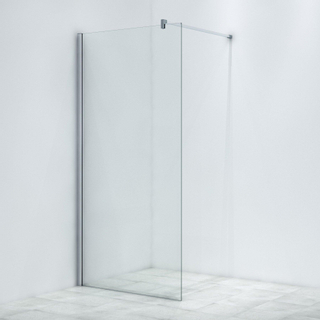 Saniclass Bellini Paroi de douche italienne 110x200cm verre de sécurité anti-calcaire chrome