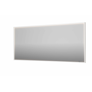 INK SP19 miroir - 180x4x80cm rectangulaire en cadre acier incl dir LED - chauffage - changement de couleur - dimmable et interrupteur - blanc mat