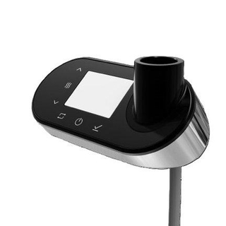 Plieger Nexus thermostaat WIFI 14x6.6x6cm ovaal chroom/zwart