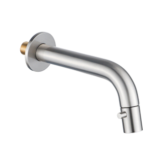 Fortifura Calvi Fonteinkraan - inbouw - uitloop 19.5cm - inkortbaar - PVD - Geborsteld RVS PVD (RVS) OUTLETSTORE