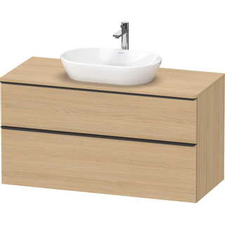 Duravit D-Neo wastafelonderkast 120x66.4x55cm 2 lades Natuur eiken Mat