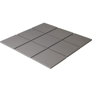 La Mosaic Factory London carreau mosaïque - 30x30cm - carrelage mural et de sol - carré - full body - Porcelaine - mat gris foncé (anthracite)