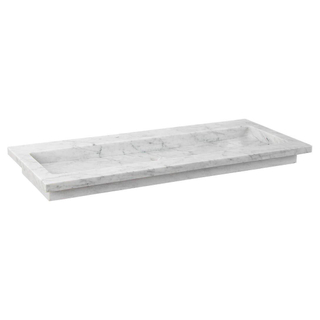 Forzalaqua Nova Carrara Poli 120,5X51,5X9,5cm 2Xø36mm