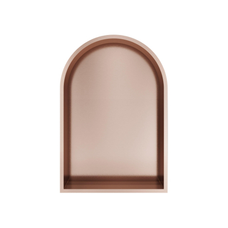 Hotbath &MORE Boîte encastrable ou niche encastrée Modèle en arc 30x45x10cm Cuivre brossé PVD