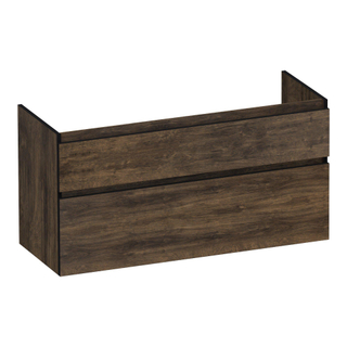 BRAUER Delight Edge wastafelonderkast 120 2 softclose lades - greeploos - 2 sifon uitsparingen - Grove