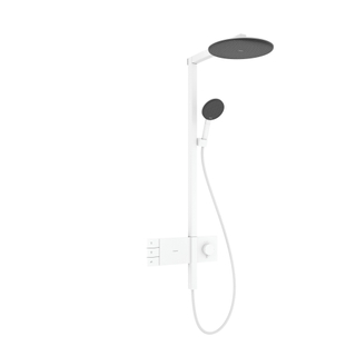 Hansgrohe Raindance alive showerpipe - 300 2 jet thermostaat mat wit