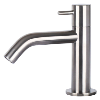 Differnz robinet lave-mains 13,7 cm courbé en chrome mat