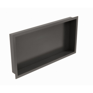 FugaFlow Eccelente Vetro Niche encastrable - 30x63x10cm - Gunmetal mat