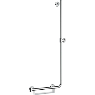 Hansgrohe unica comfort barre de douche coulissante 110 droite avec poignée gauche chrome blanc