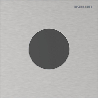 Geberit type 40 urinioir bedieningsplaat - batterij - rond - rvs geb/easy-to-clean