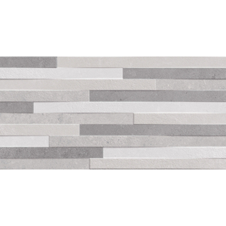 Cifre Ceramica Nexus Carrelage mural - 30x60cm - Pearl relieve mat (gris)