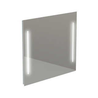 Thebalux type b miroir 80x70cm rectangle avec éclairage led aluminium