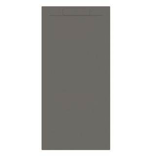 Allibert Luna douchebak Mat Gun Metal-180x80x2.9 cm