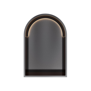 Hotbath &MORE Inbouwbox of inbouwnis Toogmodel - 30x45x10cm - with LED - IP44 - Geborsteld zwart PVD