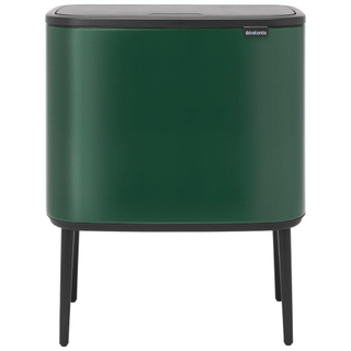 Brabantia Bo Touch Bin Afvalemmer - 11+23 liter - 2 kunststof binnenemmers - pine green