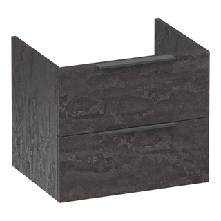 BRAUER Elevate wastafelonderkast 60 excl. opleggrepen 2 softclose lades en 1 sifon uitsparing - Damascus