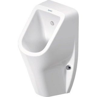 Duravit D Code Cuvette d’urinoir avec fixation et siphon avec connexion derrière et mouche Blanc