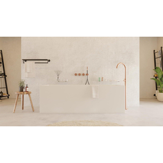 Ideavit Solidstar Vrijstaand bad - 170x72cm - rechthoekig - solid surface - wit