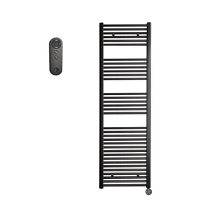Sanicare HVS Elektrische Radiator - 172x60cm - 1127W - met afstandsbediening - thermostaat - zwart - rechtsonder - mat zwart