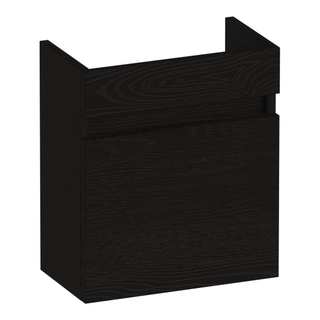BRAUER Joy meuble lave-mains - 40x45x22cm - avec 1 porte sans poignée ouvrant vers la droite Timber Black