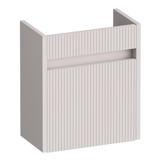 BRAUER Adore Wavy meuble lave-mains - 40x45x22cm - avec 1 porte sans poignée ouvrant vers la gauche mat sable