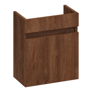 BRAUER Joy fonteinonderkast - 40x45x22cm - met 1 deur greeploos rechtsdraaiend Forest Cacao