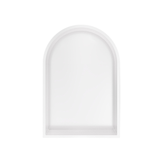 Hotbath &MORE Boîte encastrée ou niche encastrée Modèle en arc 30x45x10cm Blanc mat