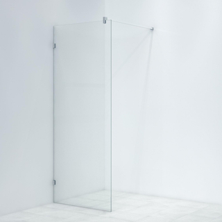 FugaFlow Efficiente Vetro inloopdouche badkamer - scharnierbevestiging - 80x200cm - 8mm veiligheidsglas - anti kalk - chroom