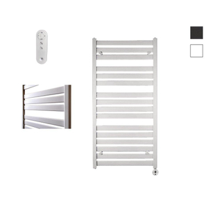 Sanicare HVS - Moda Radiateur électrique - 120x60cm - 876W - avec télécommande - thermostat - blanc - en bas à droite - blanc mat