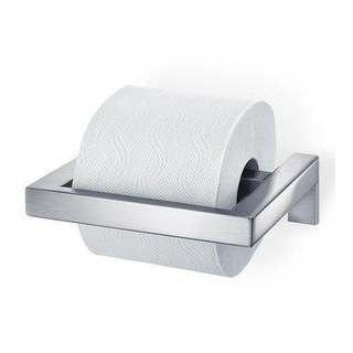 Blomus Menoto Wc rol - houder -met glazen plank - polished