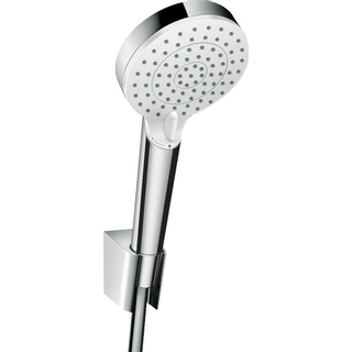 Hansgrohe Crometta ensemble douche vario porter ecosmart avec flexible 125cm blanc chrome