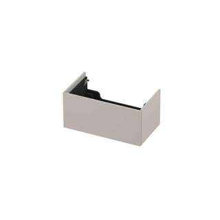 INK p2o meuble sous lavabo 80x45x37.6cm 1 tiroir push 2 open straight up front mdf laqué mat gris cachemire