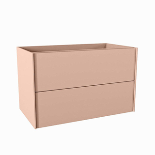 Mondiaz TENCE wastafelonderkast - 80x45x50cm - 2 lades - uitsparing midden - push to open - softclose - Rosee