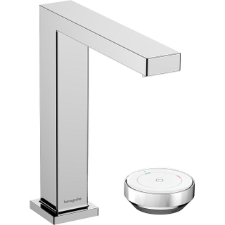 Hansgrohe Tecturis E Mitigeur lavabo - bouchon ouvert - bec 15.8 cm - chrome