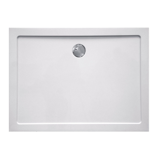 Haceka Belice Douchebak - 120x80x4cm - rechthoek - composiet - glans wit