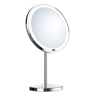 Smedbo Miroir de maquillage sur pied 7x grossissant 20cm avec éclairage chrome